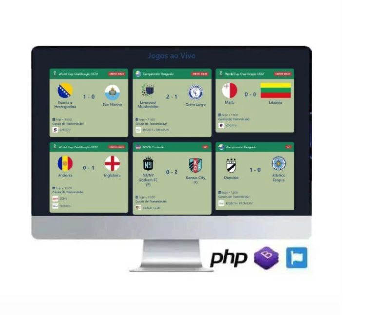 Script Api De Futebol Em Tempo Real Com Painel